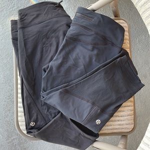 Two Lululemon Short Leggings Bundle